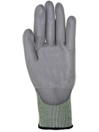Магидско ниво на допир на допир на допир на допир А4 отпорни на ракавици, 12 PR, обложени со полиуретан, големина 6/xs, ракување