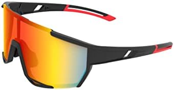 Јутехо Поларизирани Спортски Очила За Сонце, Велосипедски Очила, Бејзбол Очила со 1 или 5 Заменливи Леќи За Спортови На Отворено
