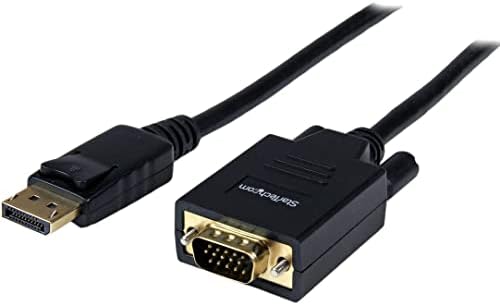 Startech.com 6ft DisplayPort до VGA кабел - Активен приказ на кабел за адаптер VGA - 1080p Видео - DP до VGA Monitor Cable -