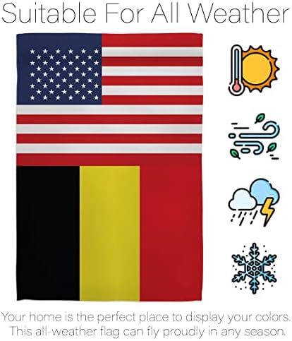 Светски куп Белгија САД Пријателство знаме Американско знаме Банер пакет Патио тремот трева градинарска соба украси на отворено таписерија