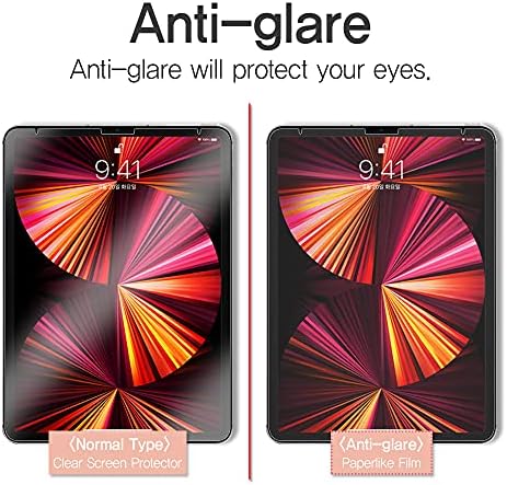 Заштита на екранот за текстура за текстура на хартија за лекување, компатибилен со Samsung Galaxy Tab S8 Plus 2022 / S7 FE 2021 / S7 Plus