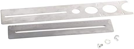 Локатор на плочки за плочки, прилагодлива локатор на плочки од не'рѓосувачки челик, Универзална вежба за мерење Алатка за мерење Универзална