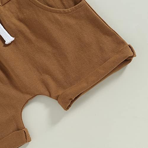 Wytyjxccyy Велигденско бебе момче облека за новороденче за кратки ракави за зајаче за печатење на врвни обични шорцеви 2 парчиња летни