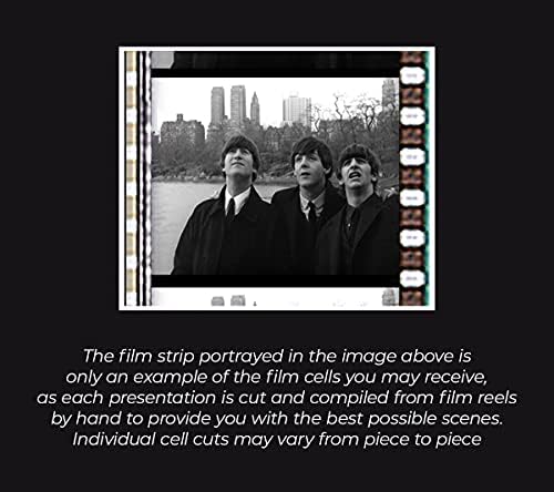 Filmcells - The Beatles - Ограничено издание 11 ”x 13” wallидна уметност презентација - има два клипови со филмови од 35 мм