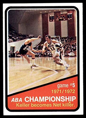 1972 Топпс 245 АБА шампионска игра 5 Индијана/Yorkујорк Пејсерс/мрежи EX/MT Pacers/Nets