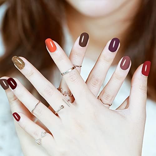 Jerclity 224 парчиња 16 листови цврсти бои за нокти Полски ленти сјајни нокти обвивки со ноктите за само-лепете ги лентите за нокти за нокти