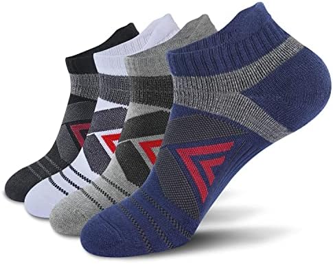 Чорапи за компресија на мажите КЦ-Тахо, 4 пара со памук ахилови тетивинис