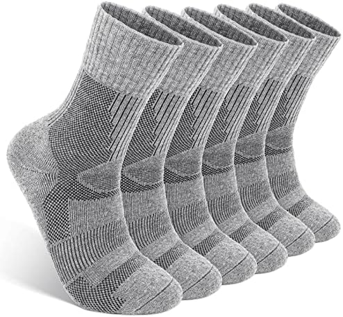 Лакит 3 пакуваат мерино волна чорапи за мажи жени, зимски чорапи дишеви топли памучни чорапи за одење на скијање