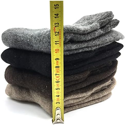 Liuzh 4 пара/кутија зимска дебела волна чорапи мажи мода кашмир чорапи за дишење машки 4 бои
