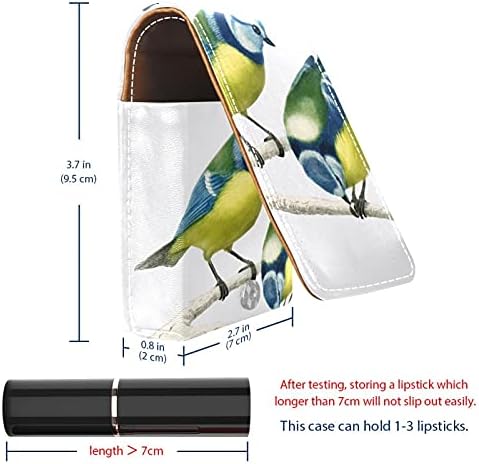 Шминка Кармин Случај За Надвор Убави Птици Пренослив Кармин Организатор Со Огледало Дами Мини Шминка Торба Трае До 3 Кармин