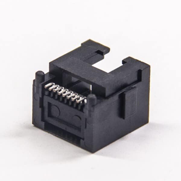 GXMRHWY 30pcs RJ45 Конектор 180 Степен Црна Пластика Без ЛЕР