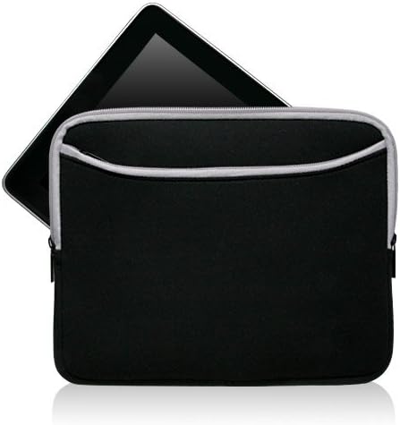 Case Boxwave Case компатибилен со Magtek Dynaglass - Softsuit со џеб, мека торбичка Неопрена покриена ракав Зипер џеб за Magtek Dynaglass
