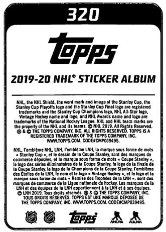 2019-20 Топс НХЛ налепници 320 Метју Барзал Newујорк Островци NHL хокеј мини налепници за тргување со картички