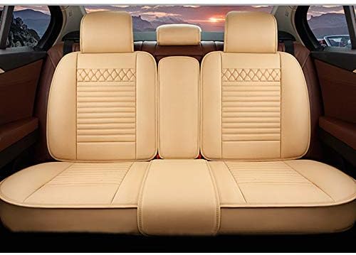 Ntshibo Надградено за седиштето на автомобили, PU кожа водоотпорен нелип компатибилен со воздушно перниче погодно за 95 проценти