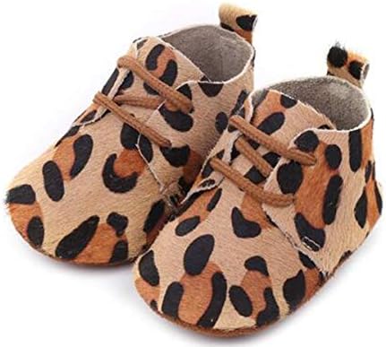Бебила Бебе Оксфорд чевли - леопард печатење оригинално кожа дете мокасини за момчиња и девојчиња