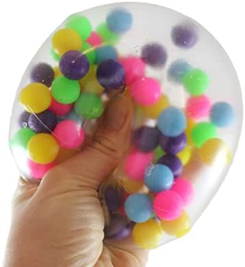 1 голема 4 молекула топка - фиџет топка - уникатна забавна стрес топка исполнета со незгодни топки ултра лута и релаксирачка сензорна играчка