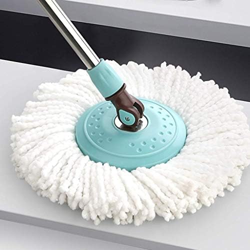 Uxzdx Cujux Mop, 360 ° Microfiber спин Домаќинството за чистење на подот за чистење на подот од не'рѓосувачки челик рачка со должина
