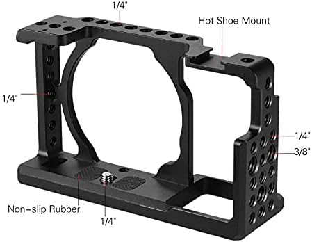 Teerwere Camera Cage Cage Top Strange Video Camera Stabilizer Cage Stabilizer Protector Mount Monformon Monitor Monitor Tripod Lighting Apteries