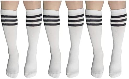 Toconffon колено високи цевки чорапи за момчиња, девојчиња, бебе, дете и дете 3,4 пара
