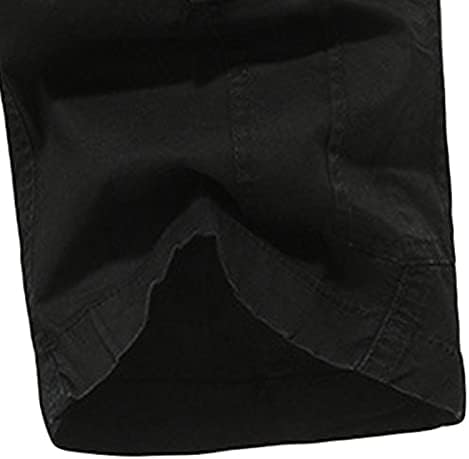 Машка цврста боја памучна карго шорцеви на отворено мулти џебови кратки обични лесни воени кратки панталони