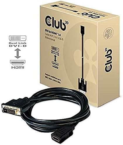 Club3D DVI - D до HDMI 1.4 Кабел M/F 2meter, CAC-1211