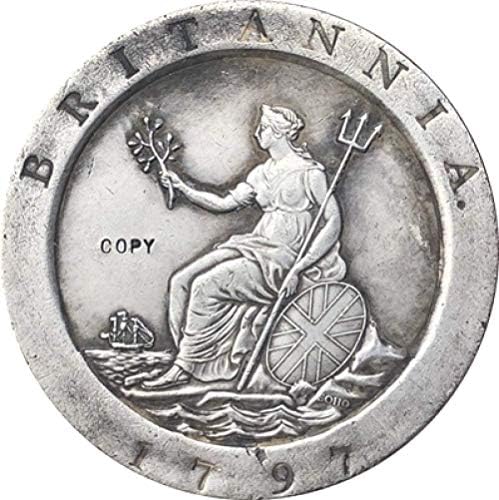 ВЕЛИКА британија 1797 Копирај Монети Копирај Орнаменти Собирање Подароци