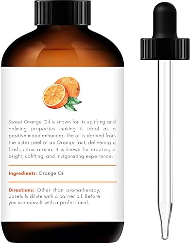 Рачно занаетчиско есенцијално масло од портокалово - чисто и природно - премиум терапевтско одделение со премија за стакло