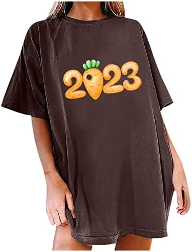 Fall Лето Екипаж Блуза Маица За Девојки 2023 Облека Мода Краток Ракав Графички Бранч Блуза N8 N8