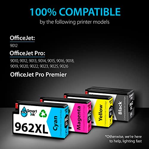 Замена на касети за компатибилно мастило за мастило за HP 962XL 962 XL за употреба со OfficeJet Pro 9015 9010 9018 9022 9025 9020 9019