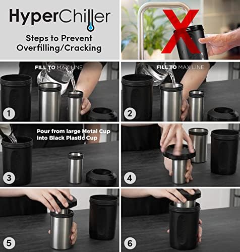 Хиперхилер HC2 Патентиран Ладен Ладилник За Кафе/Пијалоци, НОВ, ПОДОБРЕН, ПОСИЛЕН и ПОТРАЈНИ! Подготвен за Една Минута, Еднократно За Ладен
