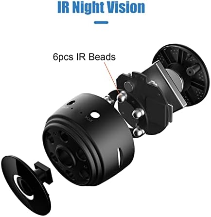 Xixian 1080p WiFi Mini Camera Video Camcorder 150 ° широк агол IR Night Vision Detection 128 GB Продолжена меморија 240mAh Батерија за