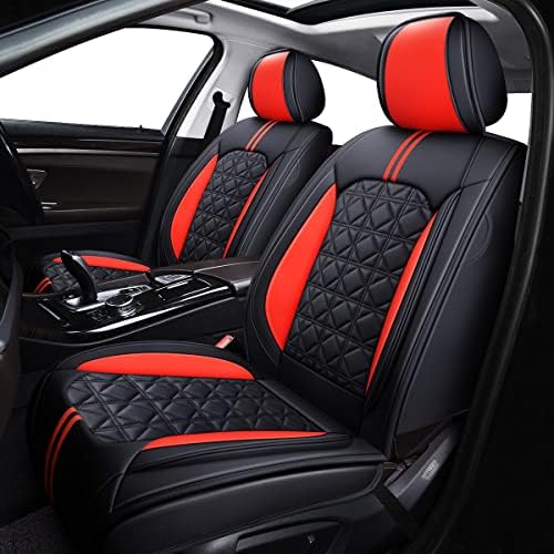 Оазис авто-автомобилско седиште опфаќа додатоци 2 парчиња Премиум Напа кожен перница заштитник Универзално вклопување за повеќето автомобили
