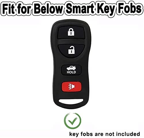 Tapayica за Nissan Key Fob Cover Coverlessless Deade Smart Key FOB Shell со клуч за приврзок за FX35 FX45 G35 I35 Q45 QX56