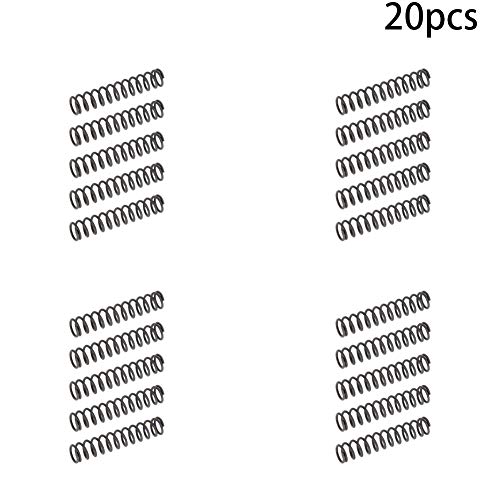 Беттомшин 20 парчиња компресиран дијаметар на пролетната жица 0,04 x OD 0,31 x бесплатна должина 1,57 пролетен челик продолжен калем компресија