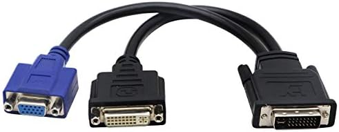 ZdycgTime （10 инчи Wyse DVI Splitter Cable - DVI -I до DVI -I и VGA - M/F - споредлива со WYSE DVI Y -CABLE