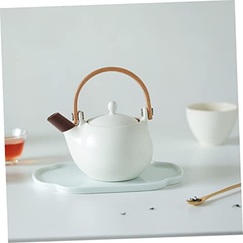 Angoily 3pcs чајник Spout Dispensador de Ceramic чај сад украсени додатоци чај котел Спаут капаче силиконски ракави чај тенџере