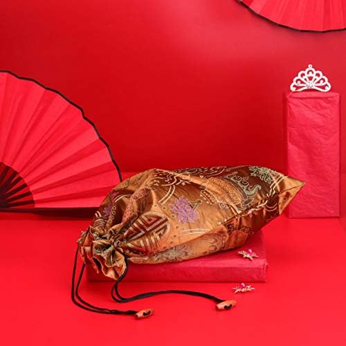 Topbathy накит торби за подароци од свила вреќа за влечење кинески стил накит торба за складирање за торба за подароци за венчавки