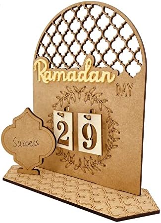 Рамазан Доаѓањето Календар Дрвени Одбројување Календари Украси За Дома, 30 Дена Сусам Бајрам, Рамазан Подарок За Деца, Рамазан