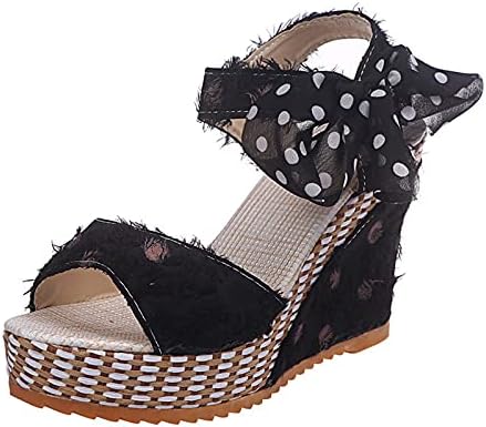 Биотал Клин Сандали за жени со чевли со чипка за обувки за обувки за обувки на пета пета сандали за жени за жени