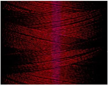 1 конус на нишка за везење полиестер на навој - Длабоко вино црвено P538-1100 дворови - 40WT