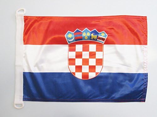 АЗ ЗНАМЕ Хрватска Наутичко Знаме 18 х 12 - Хрватски Знамиња 30 х 45 см-Банер 12х18 во за Брод
