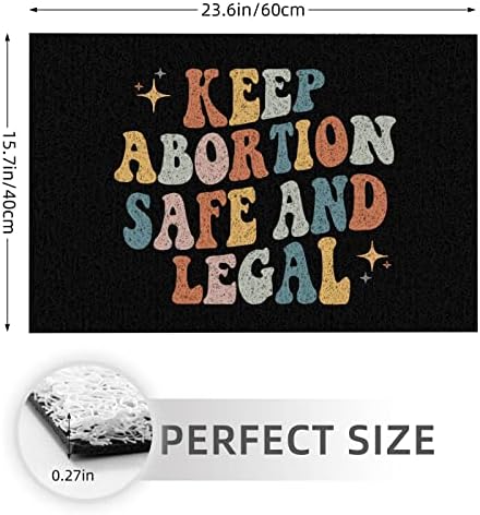 Чувајте Го Абортусот Безбеден И Легален Вратат 16х24 Во Тепих Подни Душеци За Домашна Канцеларија Бања Кујна Туш Анти-Лизга Тепих Мат