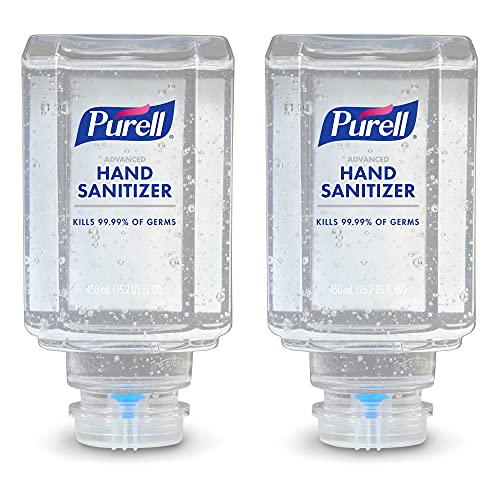 Purell Advanced Hand Sanitizer Gel ES1 Push-Sanitizer Dispenser, 450 ml шише за полнење-4450-06-EC2PK
