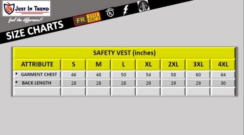 Премиум Висока видливост HI Vis Safety Vest - Флуоресцентен - поли плете