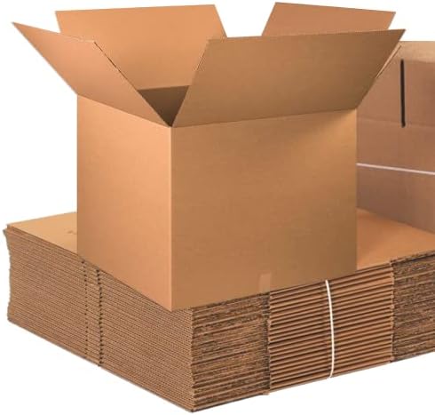 АВИДИТИ Подвижни Кутии Средно Големи 30 Л х 30 В х 25 Ч, 5-Пакување | Брановидна Картонска Кутија за Пакување, Испорака и Складирање
