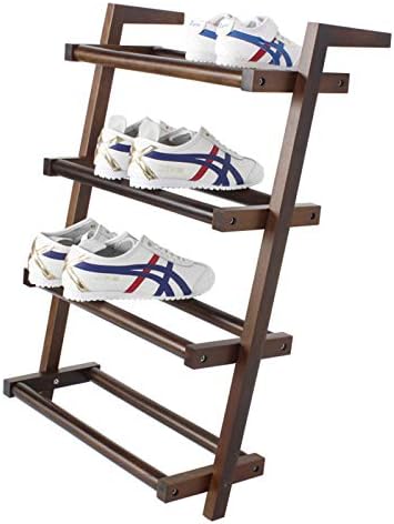 PMH Creative Creative Solid Wood Shoe Rack, решетката за повеќе слоеви за складирање на вратата, брзо склопување на полици за складирање