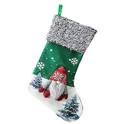 Модни божиќни чорапи торба за подароци 2021 Нова декорација на новогодишна елка ги снабдува украси за подароци за празници
