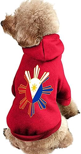 Смешно филипинско знаме печатено домашно милениче кучиња, скокање мачка џемпер, пулвер, домашно милениче кученце облека симпатична