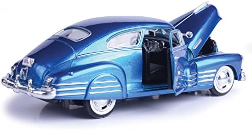 Motormax 1948 Chevy Aerosean Fleetline Hard Top 1/24 Scale Diecast Model Car Model Blue Blue