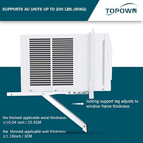 Заградата за климатик на прозорецот на топин, не е потребно лесен за инсталирање на Универзална држач за поддршка за монтирање на наизменична